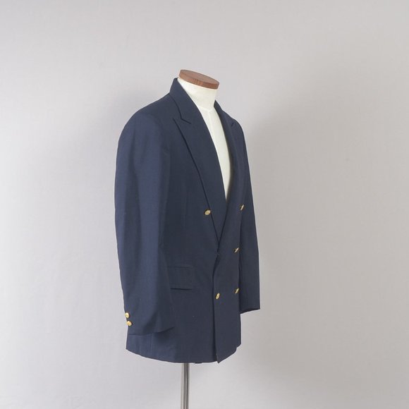 Brooks Brothers Men's Coat Blazer Blue Double-Breasted 39R - Picture 2 of 11